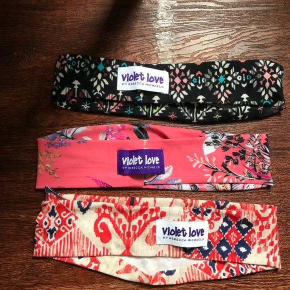 Violet love headbands - Picture 3 of 4